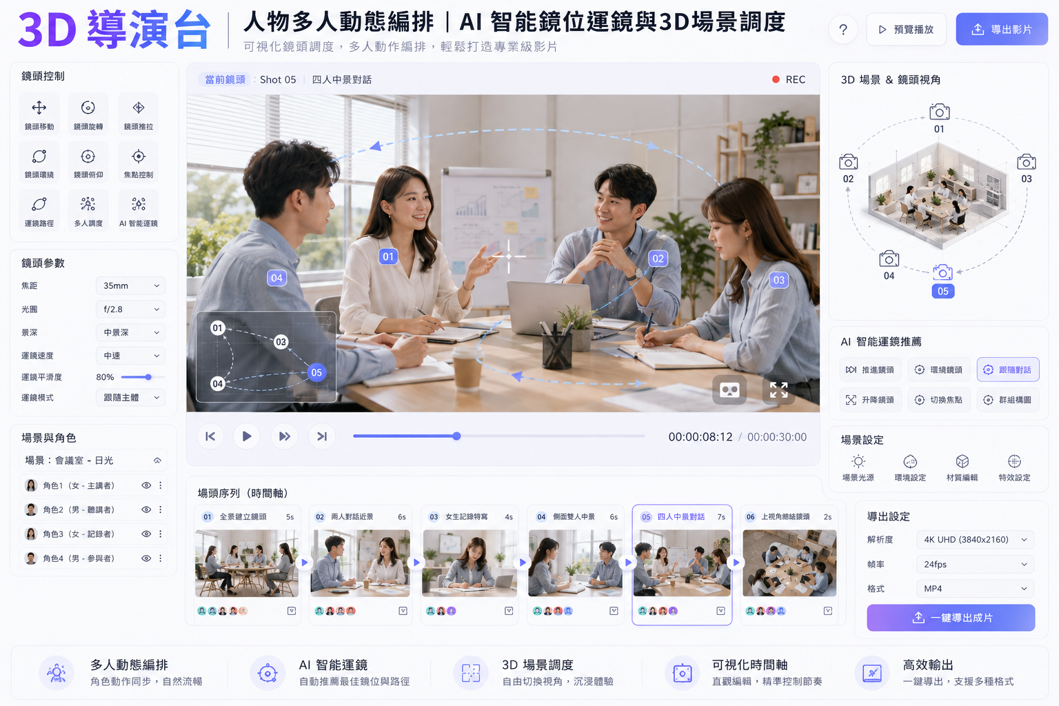 3D 導演台示意