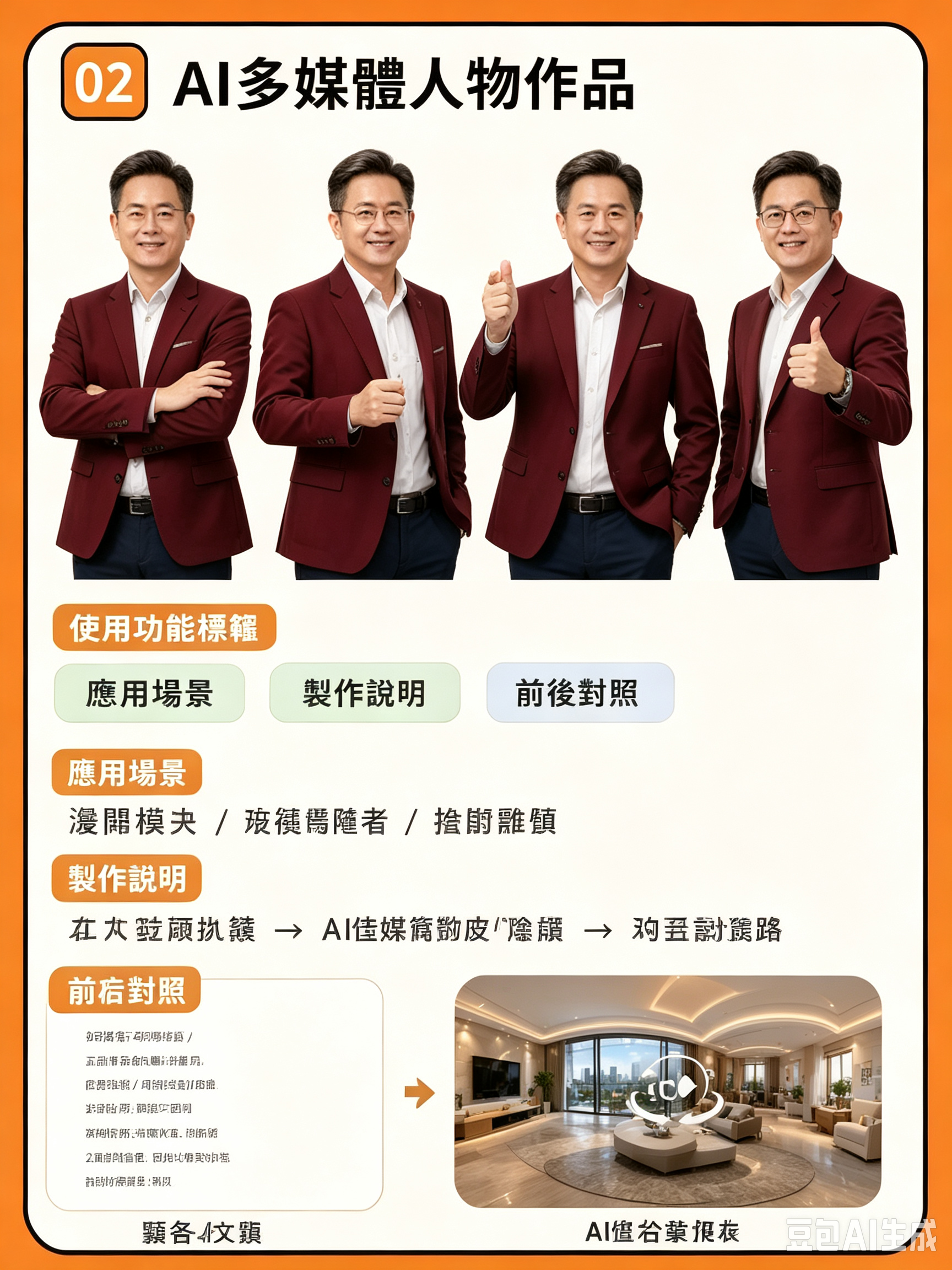 AI 多姿態人物作品