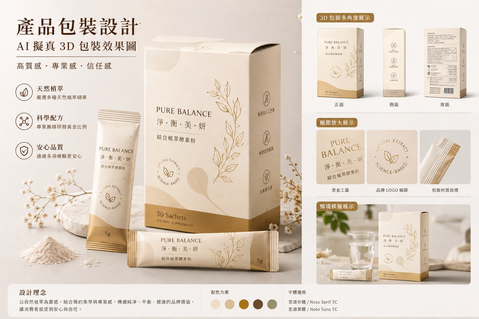 產品包裝設計示意