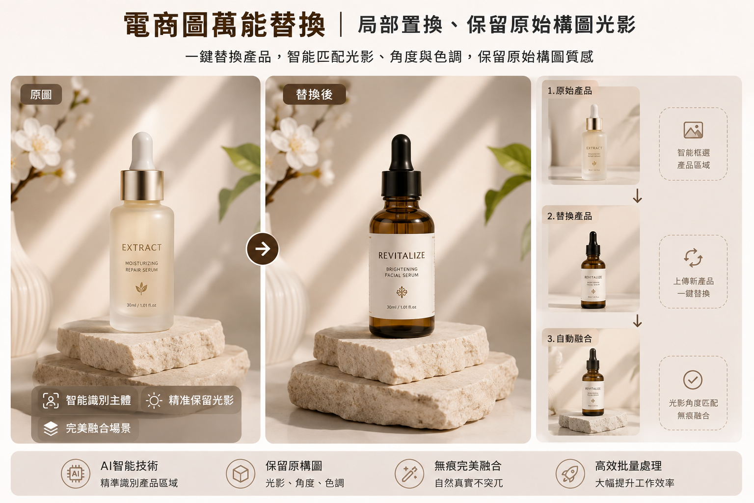 電商圖萬能替換示意